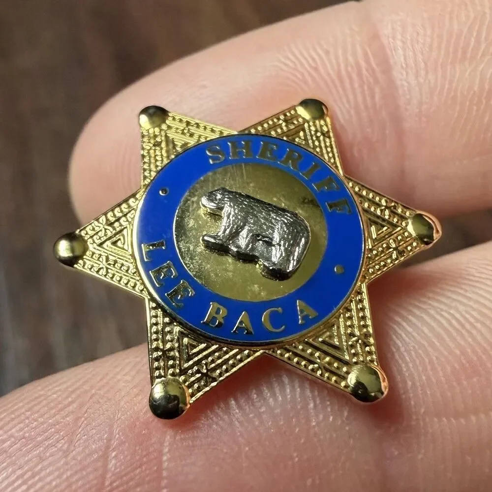 Vintage US California Former Sheriff Lee Baca Lapel Pin